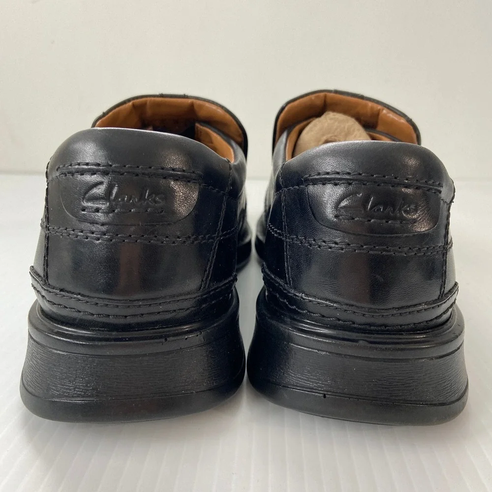 Clarks black leather